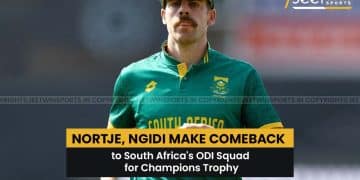 Nortje and Ngidi South Africa ODI Squad
