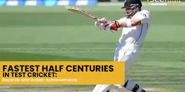 fastest half century in test by indian