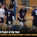volleyball players caught in action