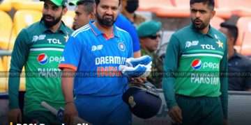 BCCI Breaks Silence: Are India Playing Pakistan in the Asia Cup 2025? 5 Pakistan and Indian cricket players entering the field before the start of the match