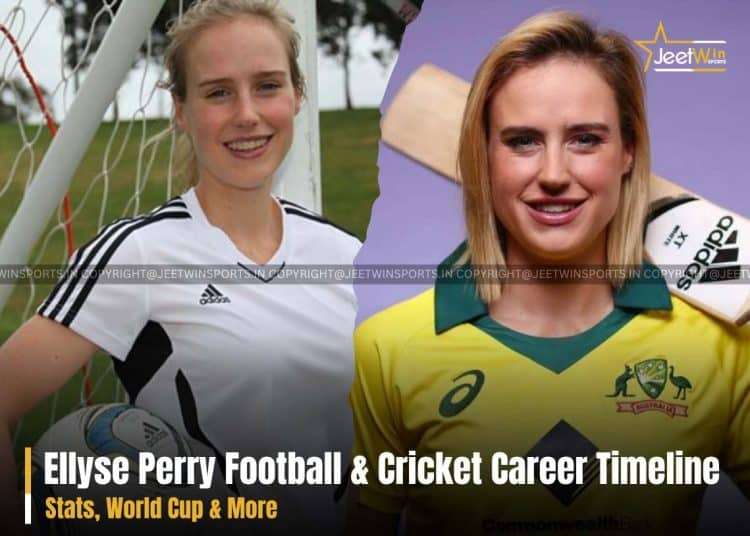 Ellyse plays Football & Cricket photo frame side by side
