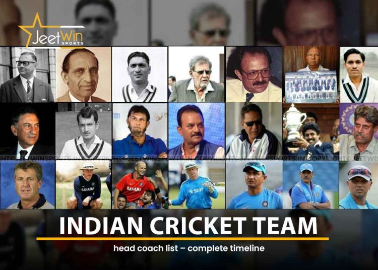 List of indian head coach