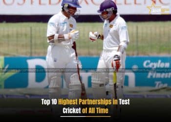 Two batsman on field discussing