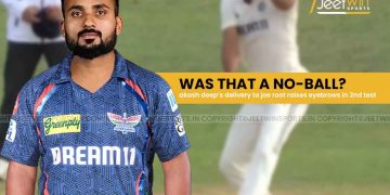 Was That a No-Ball? Akash Deep’s Delivery to Joe Root Raises Eyebrows in 2nd Test 2 a man in a sports uniform