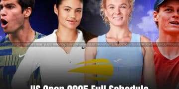 Four tennis player amount them 2 woman player