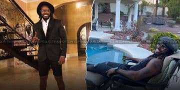 Chris Gayle Net Worth: How Rich Is the Universe Boss? Houses, Cars and Assets 5 man in a black suit and white shirt posing luxury and in pool on the right side