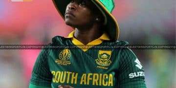 South Africa spinner Nonkululeko Mlaba was reprimanded and given a demerit point for an on-field gesture breach during WWC 2025.